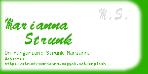 marianna strunk business card
